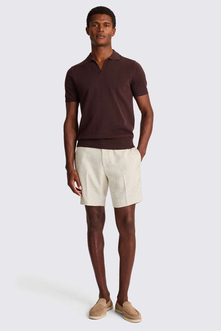 Neutral Texture Shorts