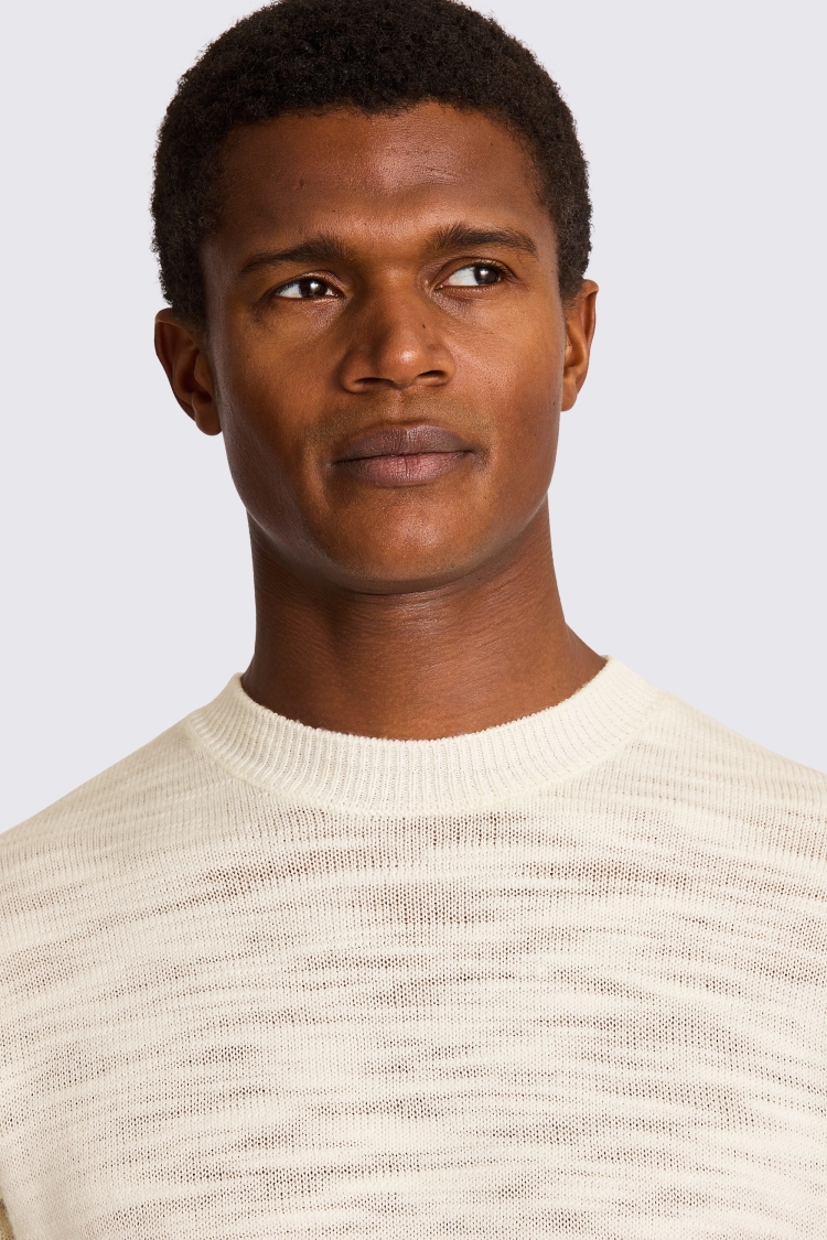 Ecru Heavyweight Knitted Tee
