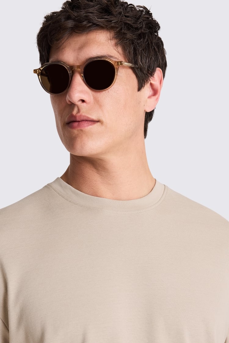 Ecru Heavyweight Crew-Neck T-Shirt