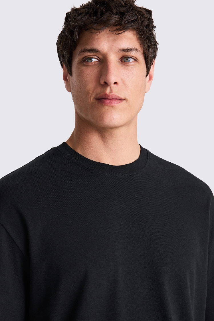 Black Heavyweight Crew-Neck T-Shirt