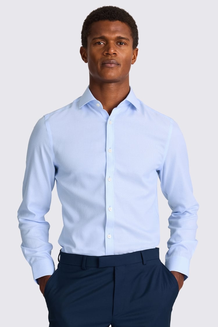 Slim Fit Sky Dobby Non-Iron Shirt