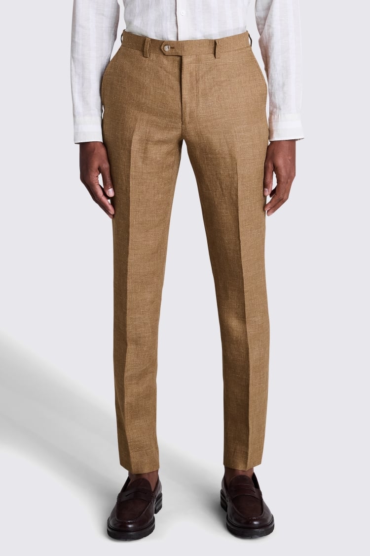 Tailored Fit Gold linen Pants