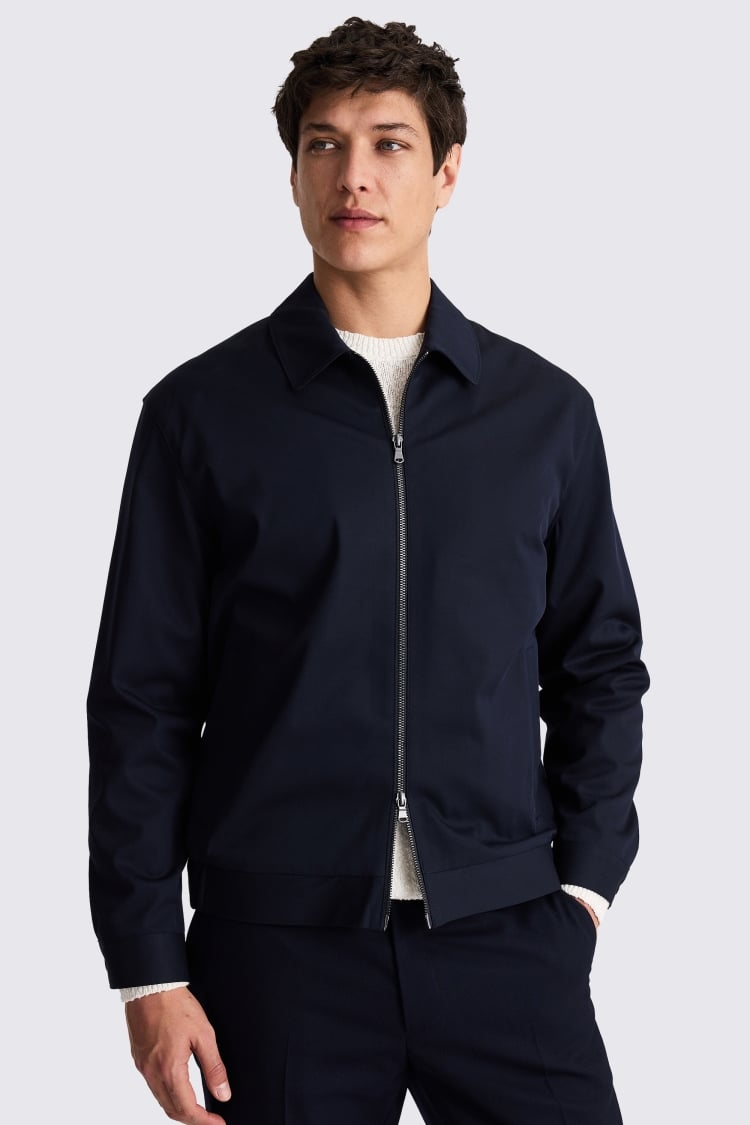 Navy Harrington Jacket 