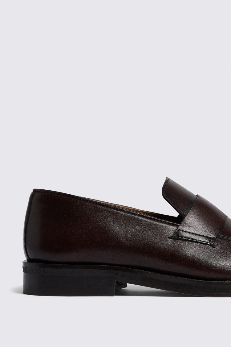 Brown Modern Leather Loafers