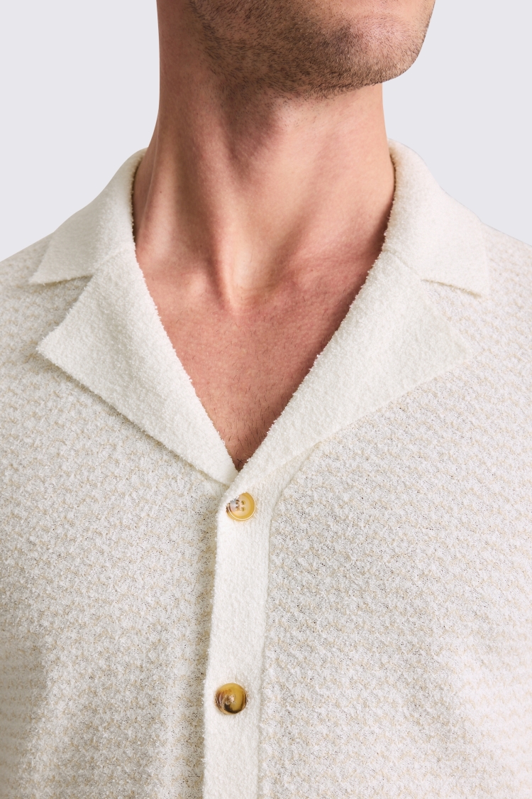 Jacquard Bouclé Knitted Shirt