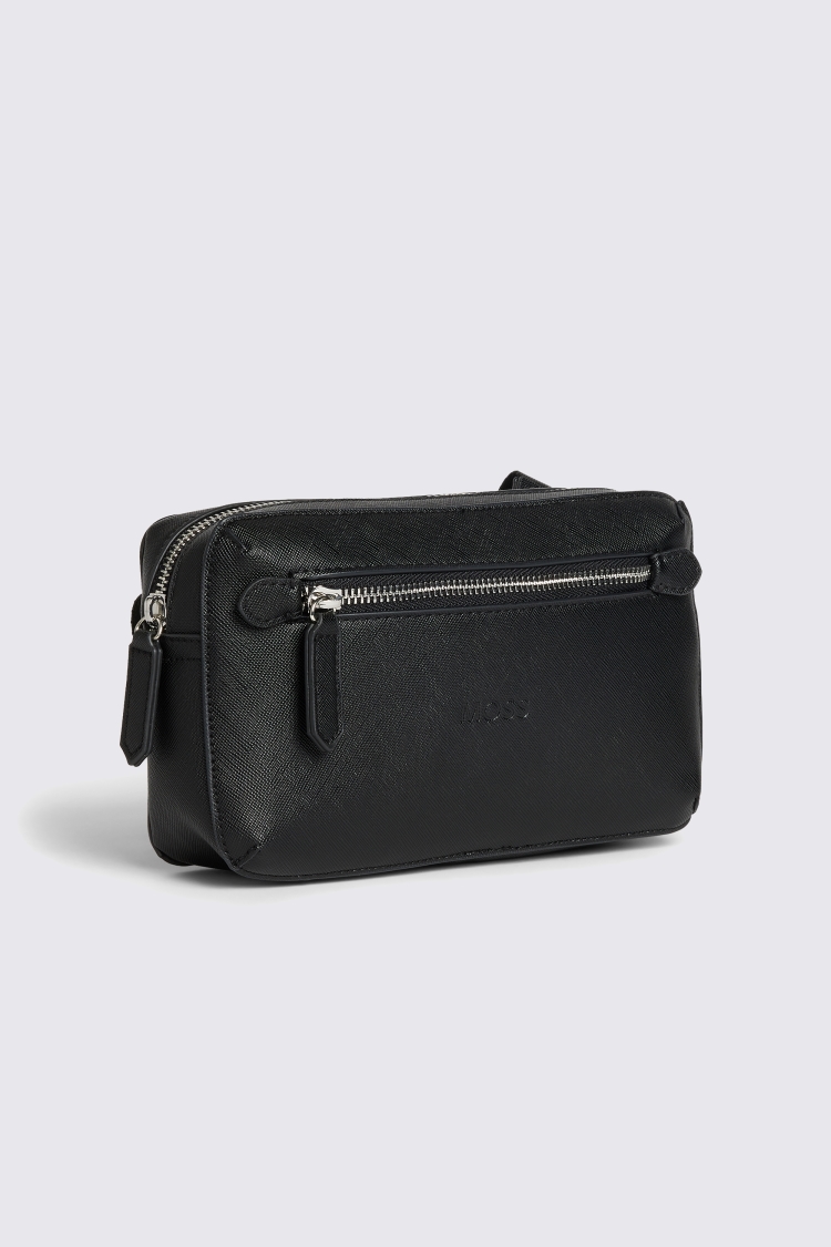 Moss Black Saffiano Cross Body Bag