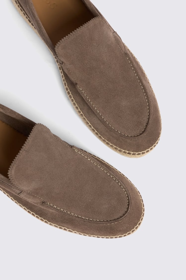 Taupe Suede Espadrille