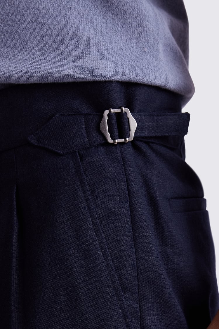 Navy Matte Trouser 