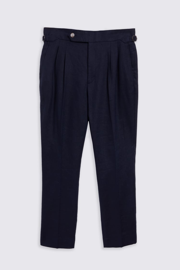 Navy Matte Trouser 