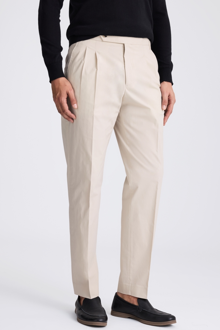 Men s Pleated Trousers Single Double Pleated Trousers Moss