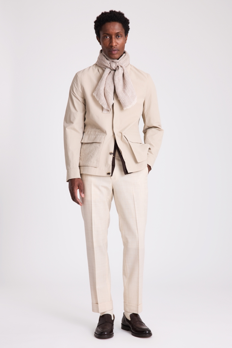 Light Taupe Technical Field Jacket