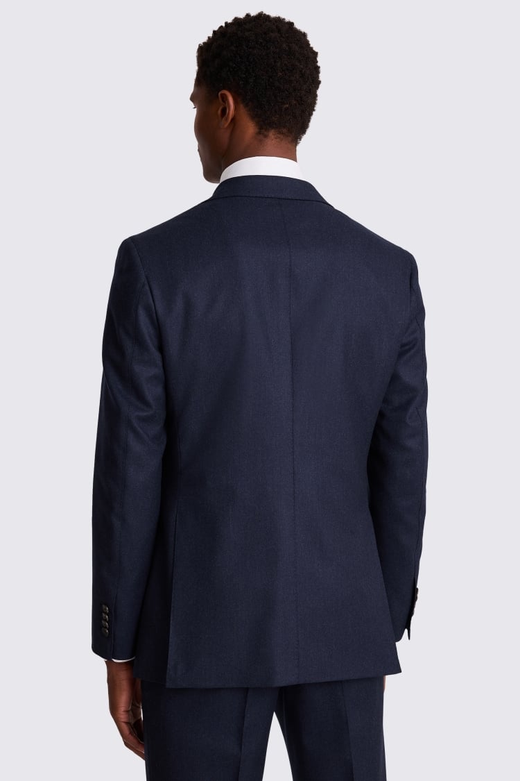 Italian Tailored Fit Plain Blue Suit
