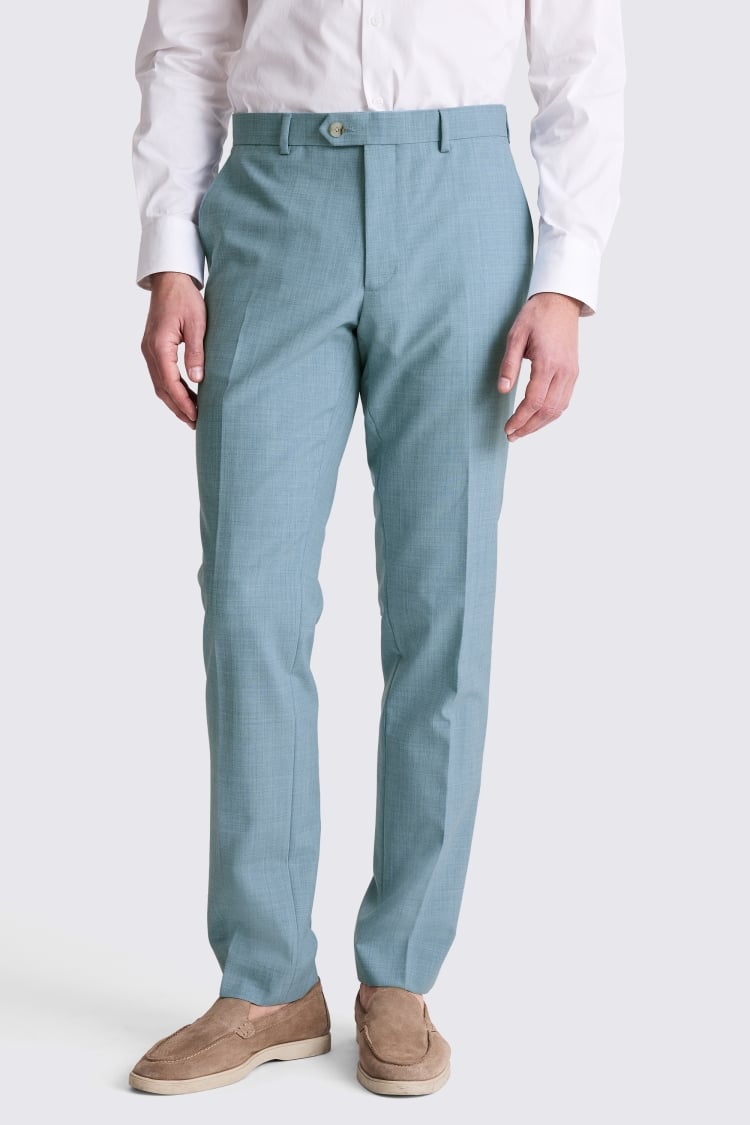 French Connection Slim Fit Teal Marl Suit