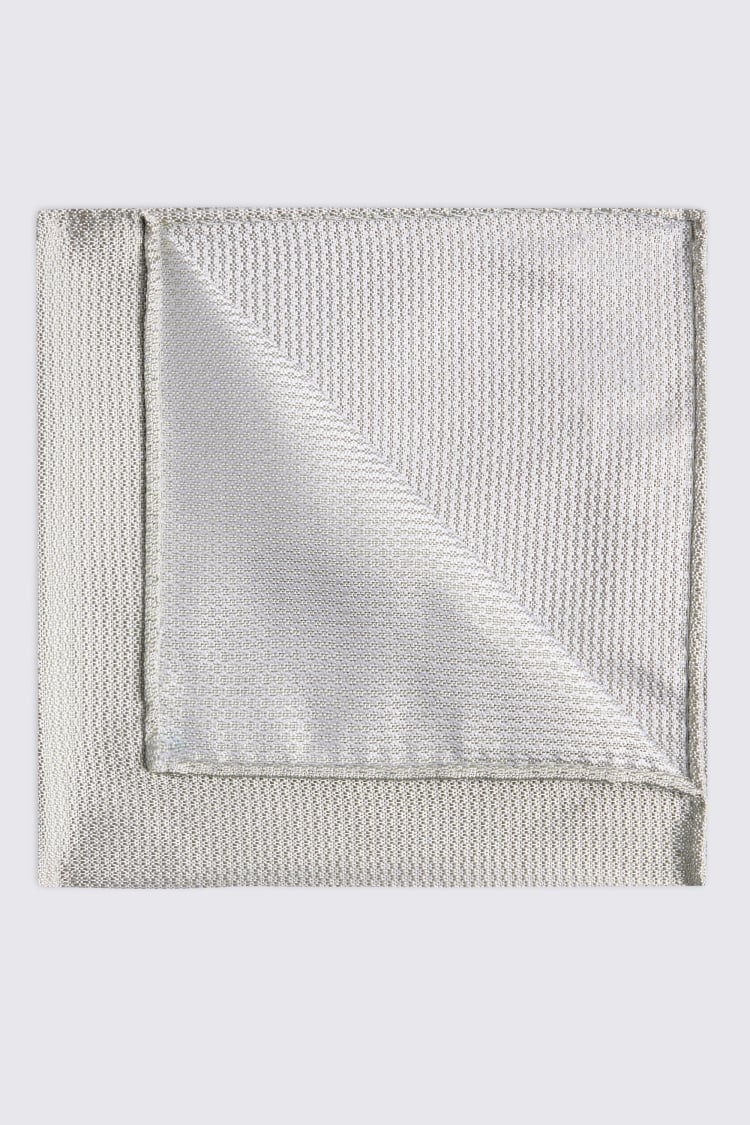 Light Sage Silk Semi-Plain Pocket Square