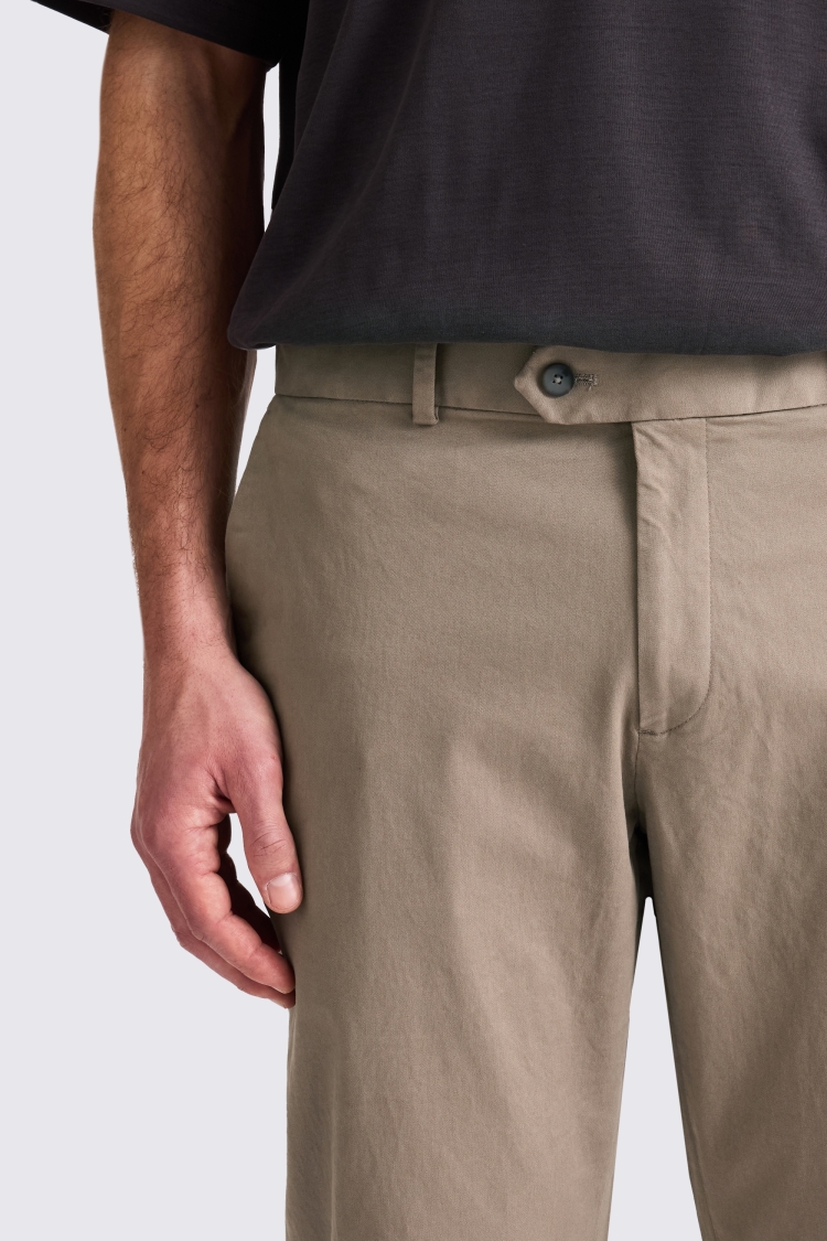Tailored Fit Dark Taupe Chino