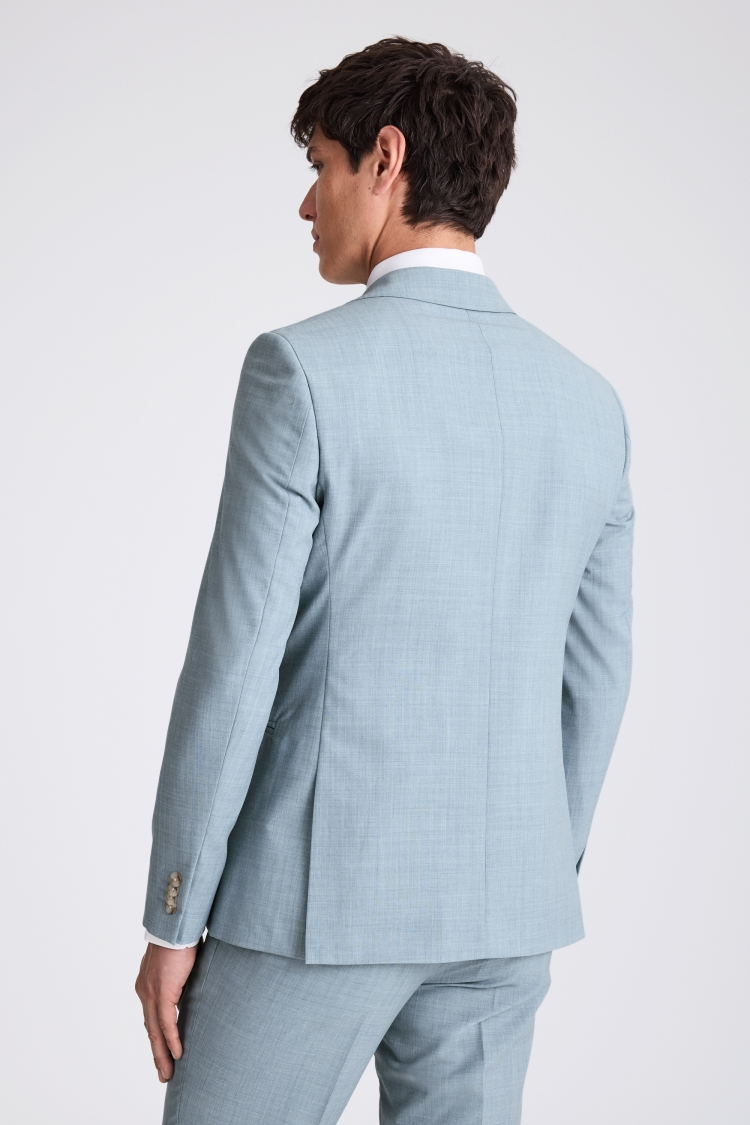 Slim Fit Teal Marl Suit