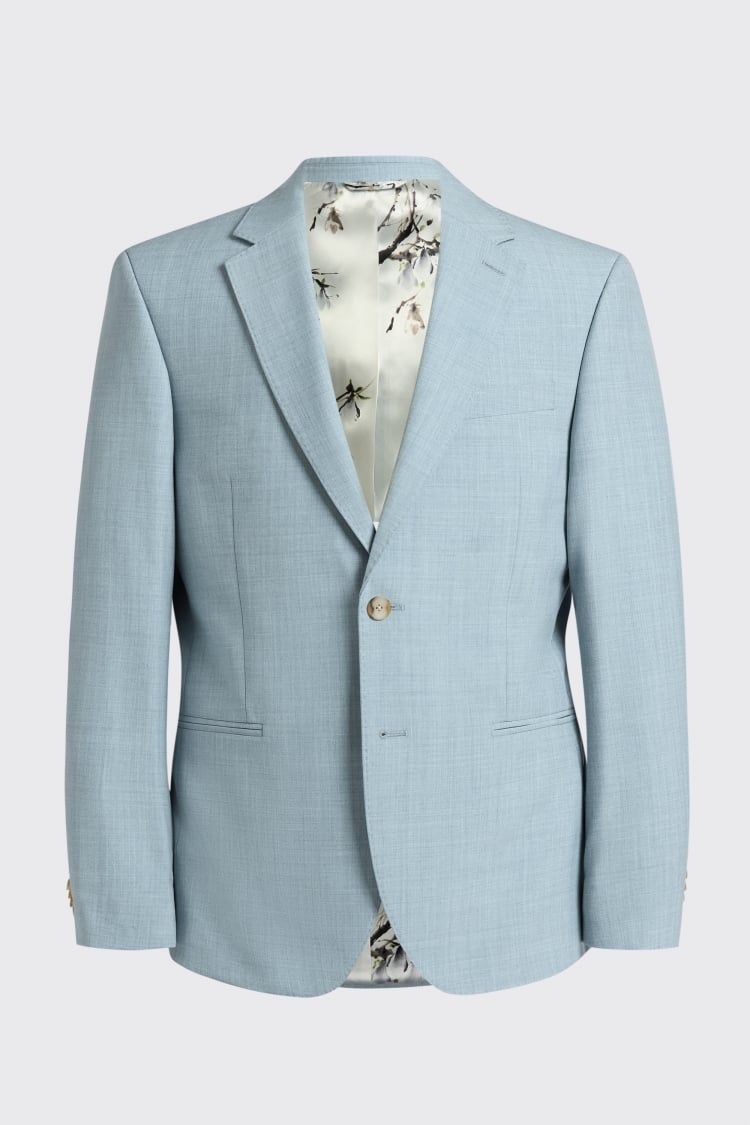 Slim Fit Teal Marl Suit