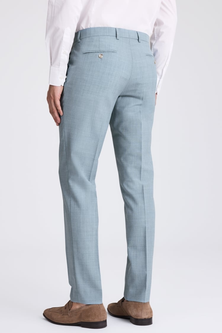 Slim Fit Teal Marl Trousers
