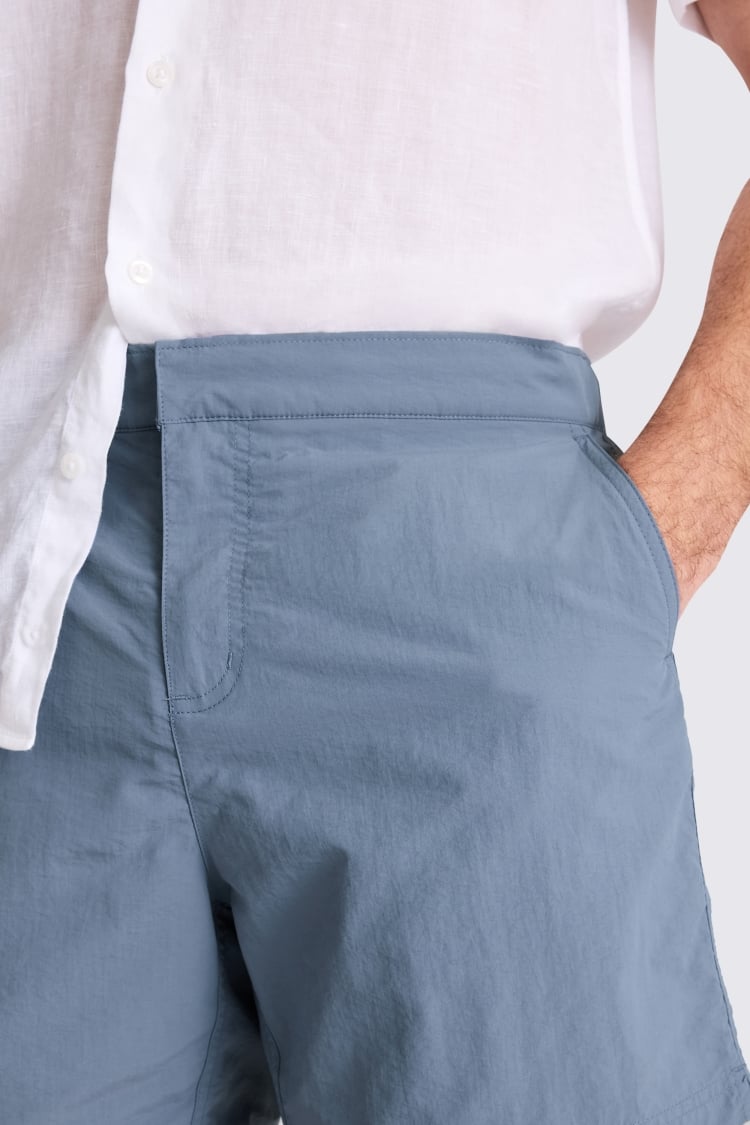 Steel Blue Smart Swim Shorts