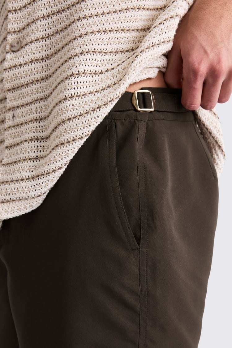 Brown Smart Swim Shorts