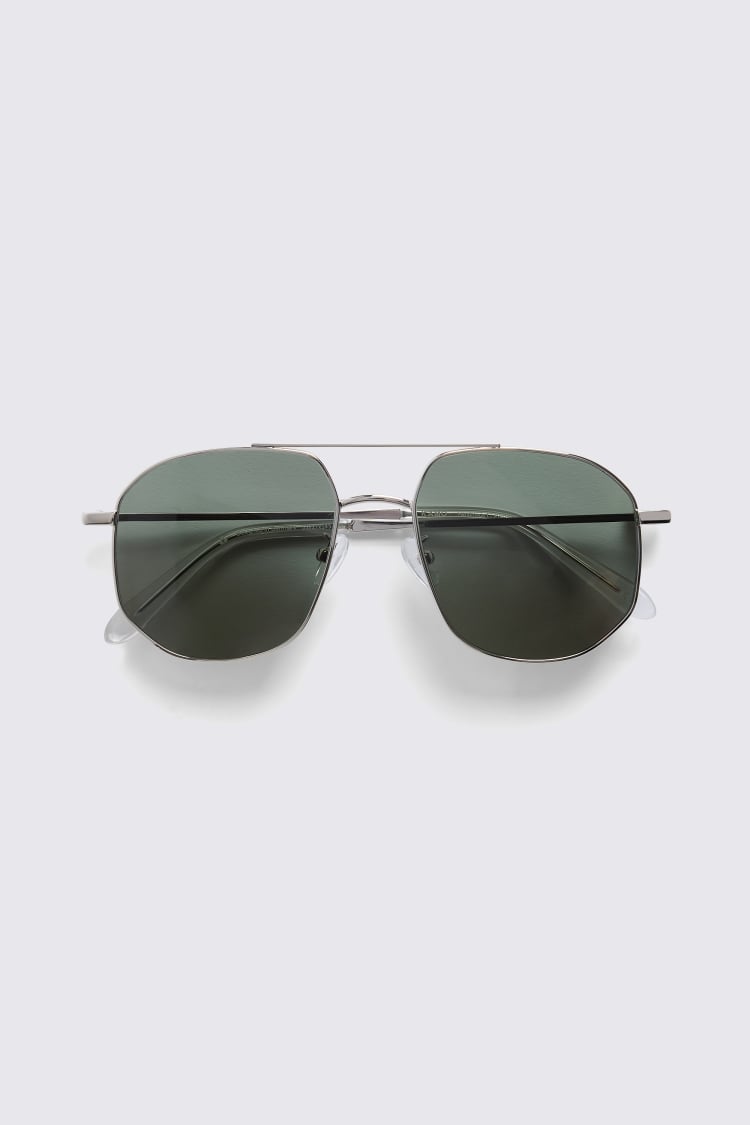 Silver The Dude Sunglasses