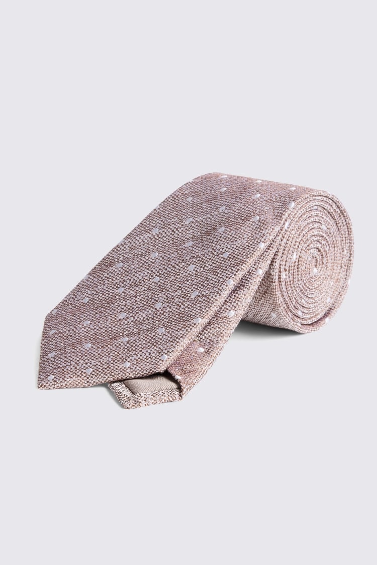 Dark Neutral Polka Dot Tie