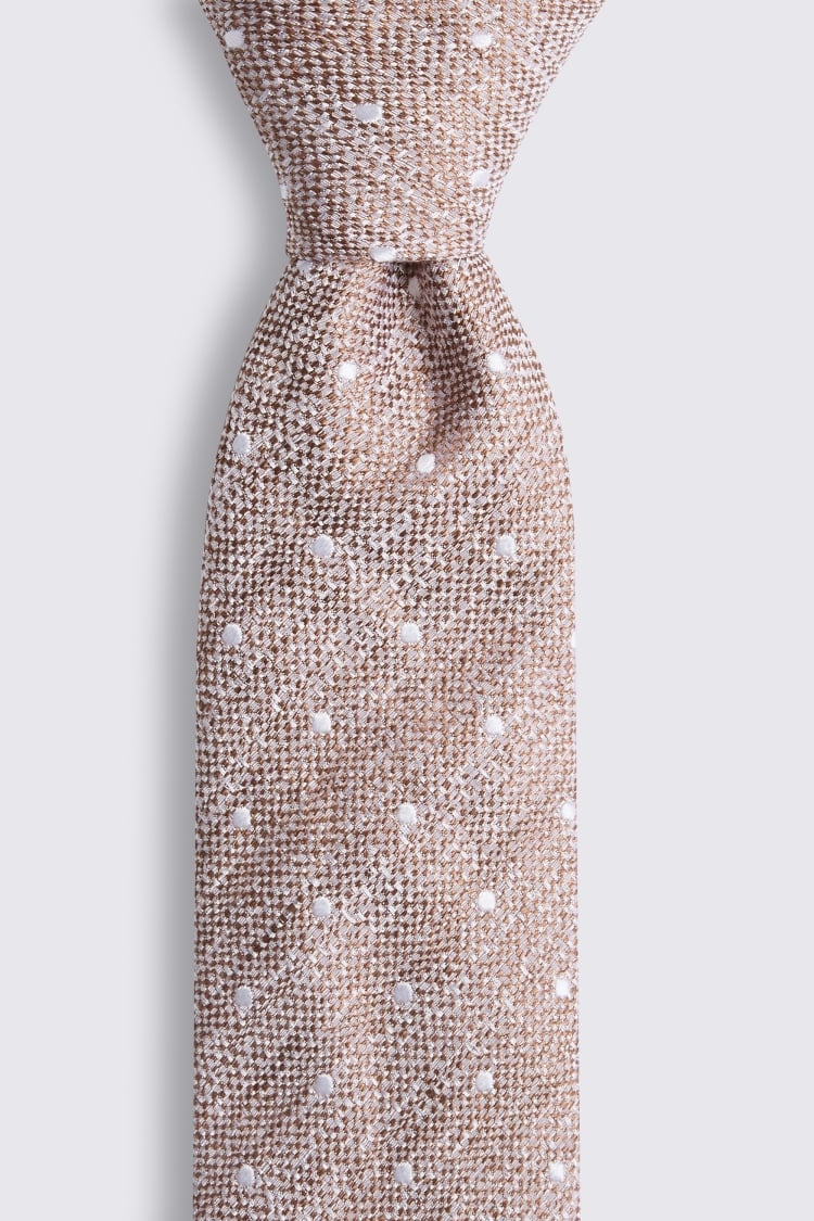 Dark Neutral Polka Dot Tie