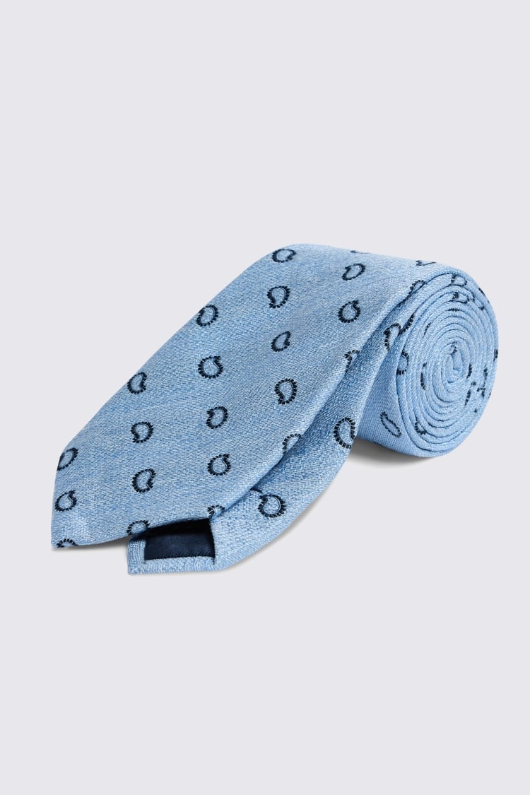 Sky Paisley Tie