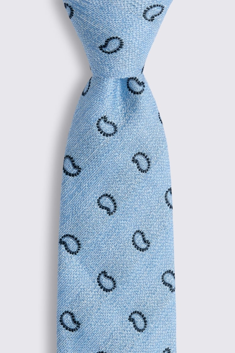 Sky Paisley Tie