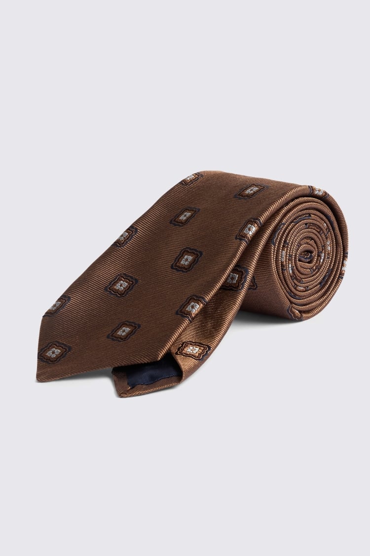 Italian Copper Medallion Tie