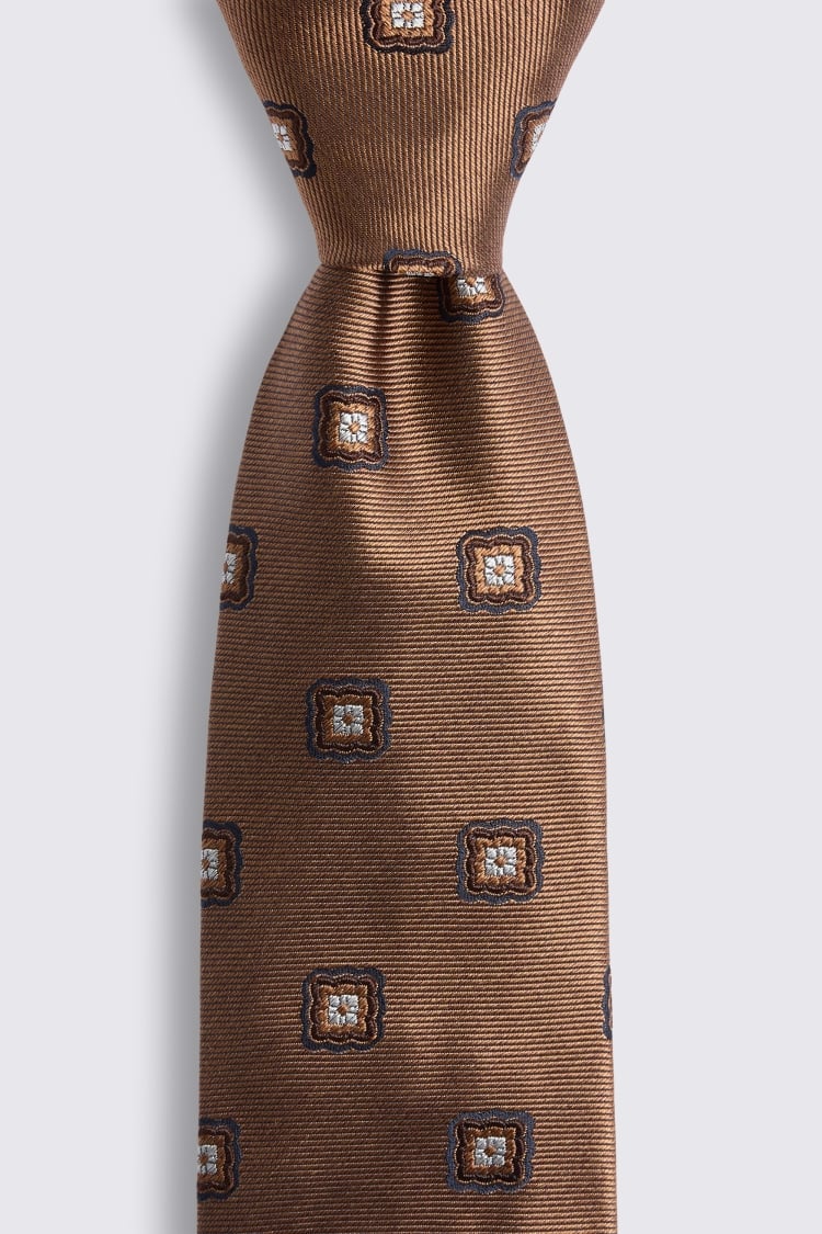 Italian Copper Medallion Tie