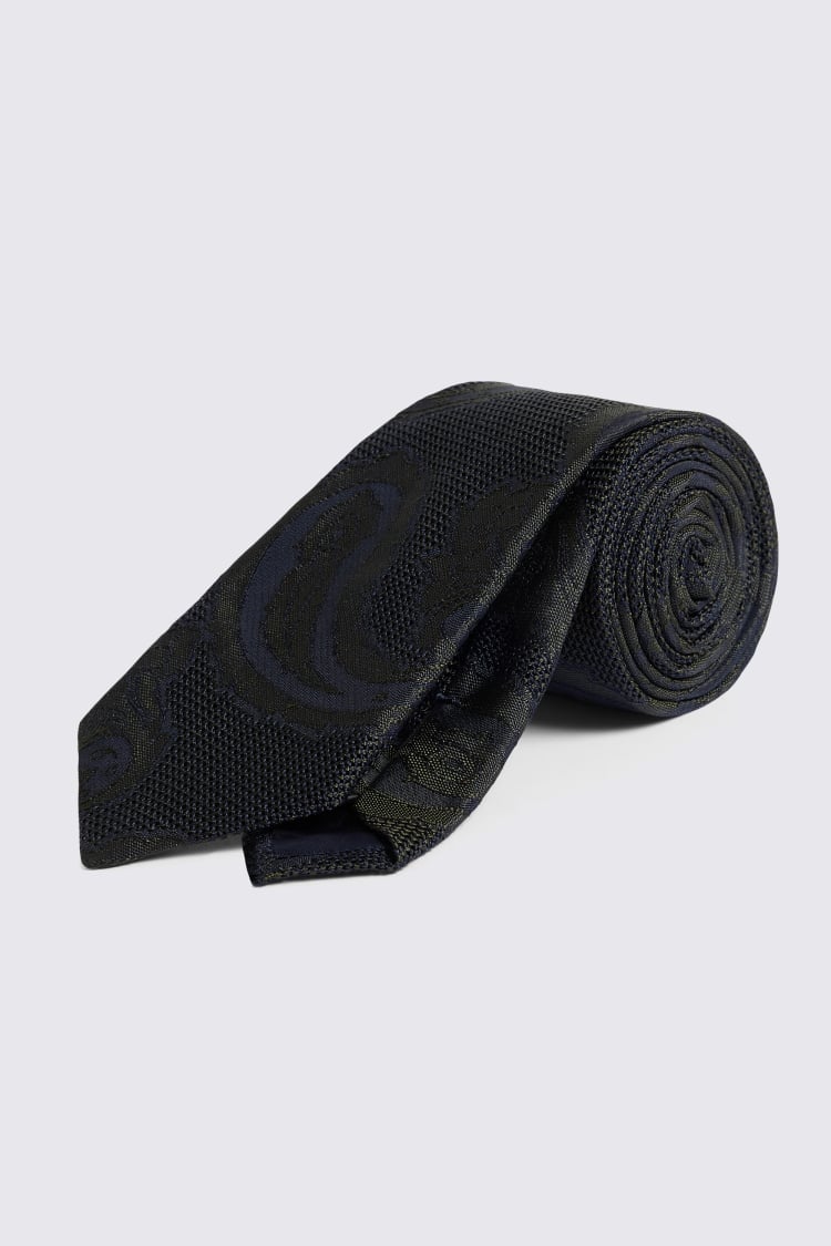 Italian Green Grenadine Paisley Tie