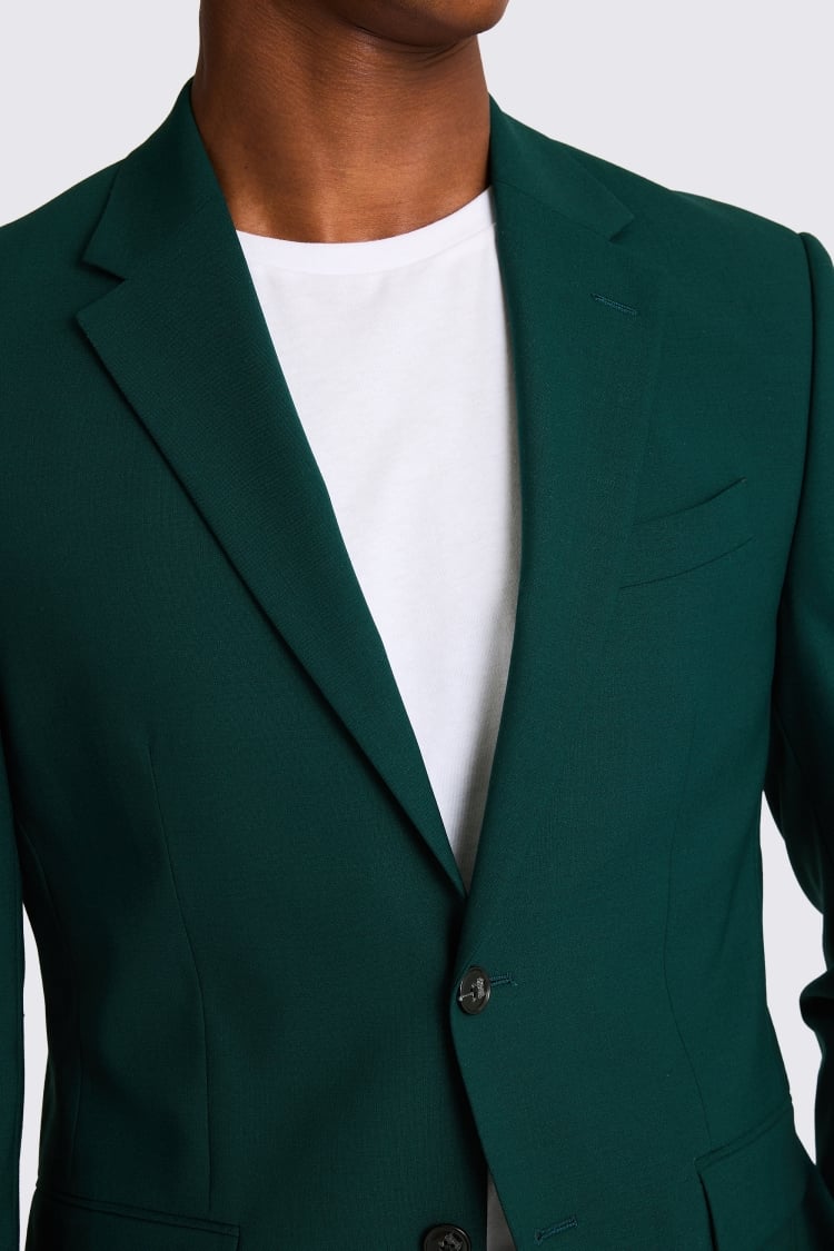 Slim Fit Dark Green Suit