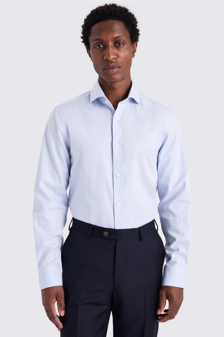 Tailored Fit Sky Dobby Shirt