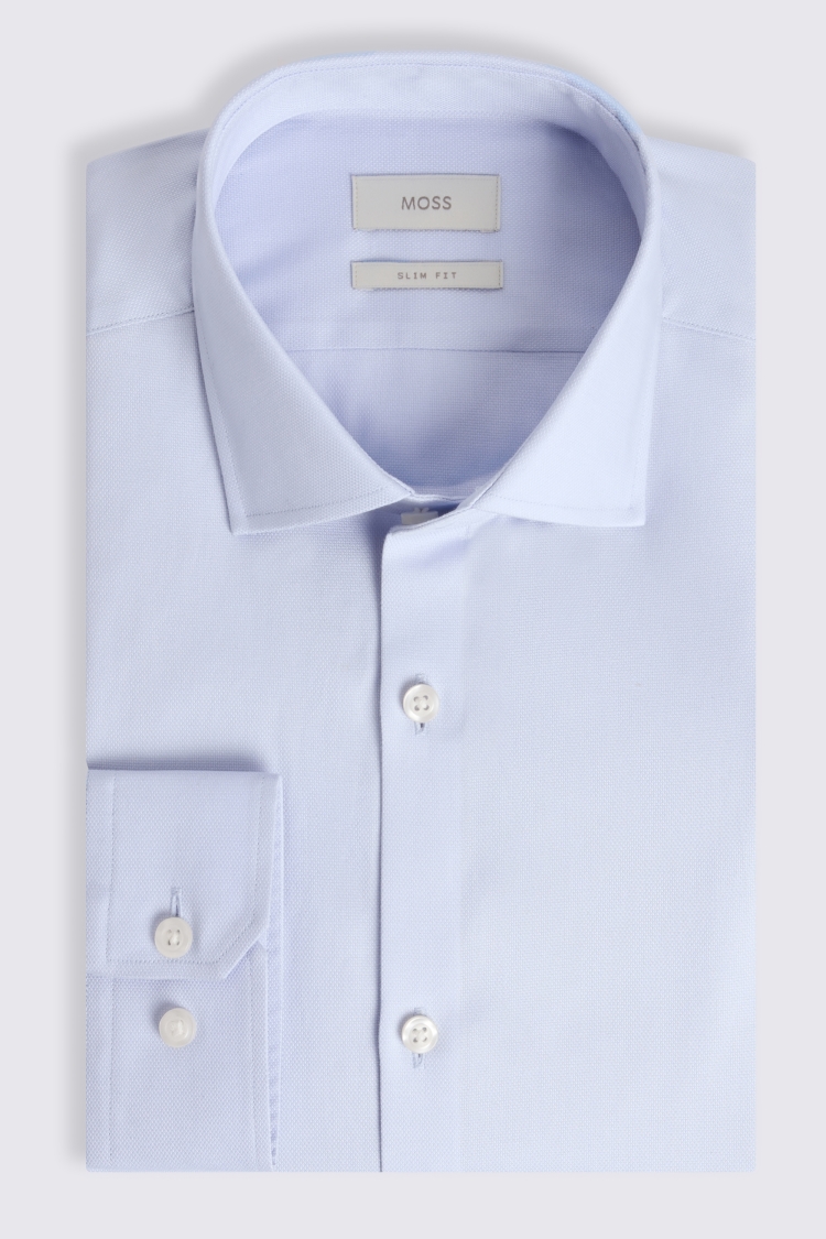 Slim Fit Sky Dobby Shirt