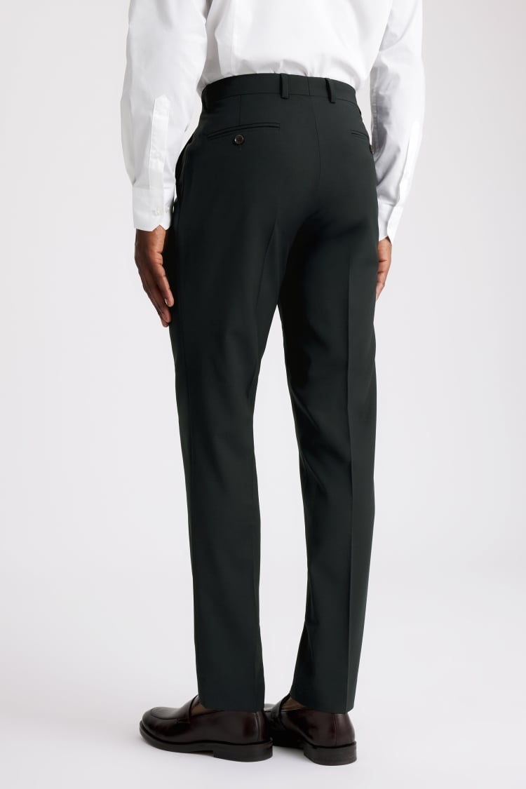 Tailored Fit Dark Teal Performance Trousers