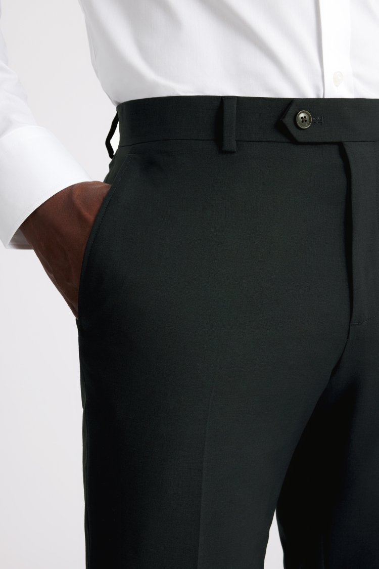 Tailored Fit Dark Teal Performance Trousers