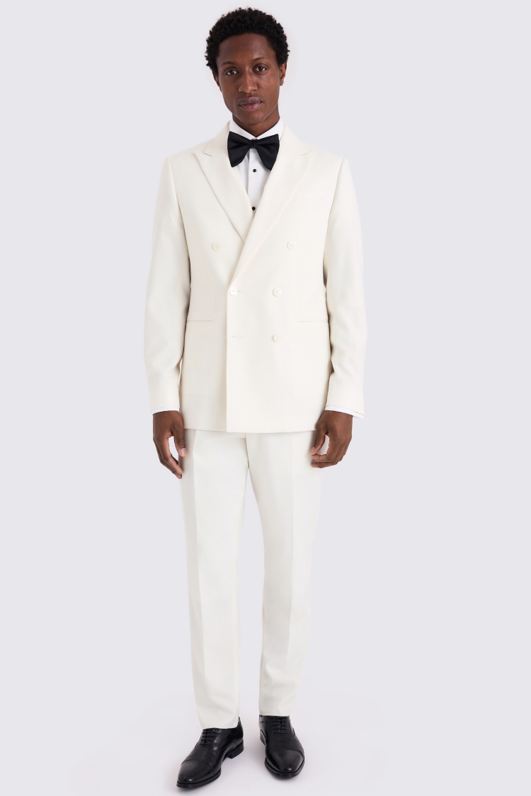 Tailored Fit Off White Tuxedo