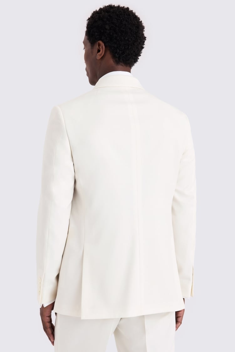 Tailored Fit Off White Jacket