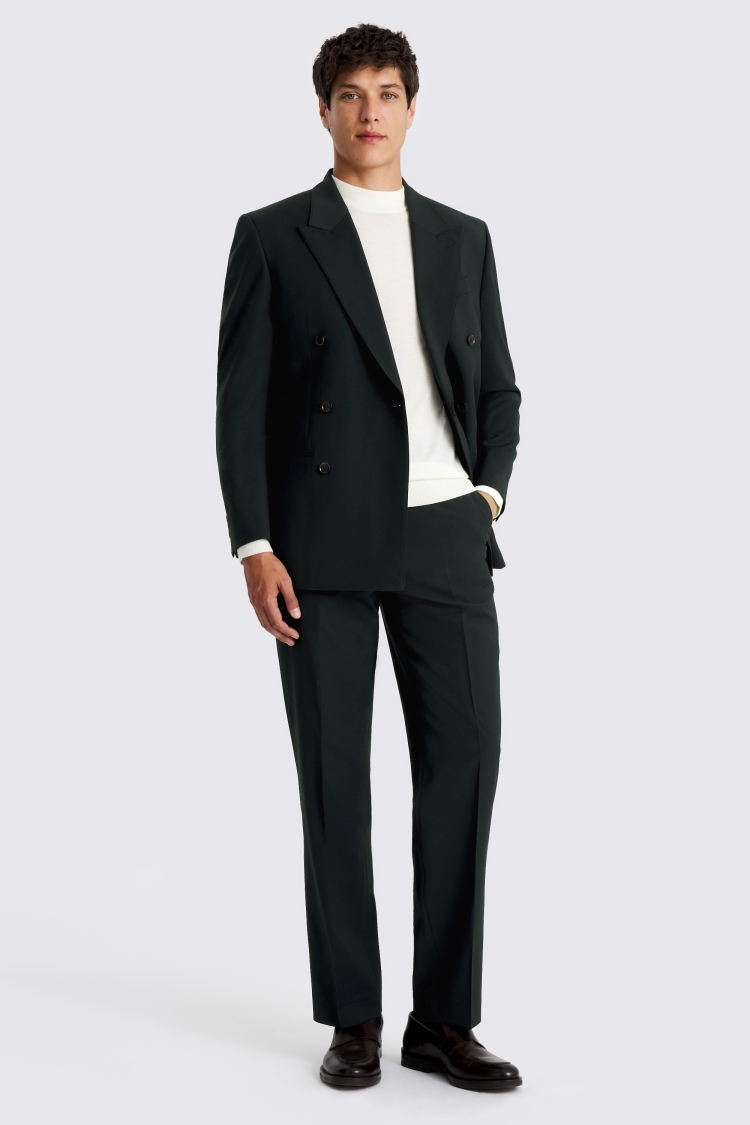 Relaxed Fit Dark Teal Suit