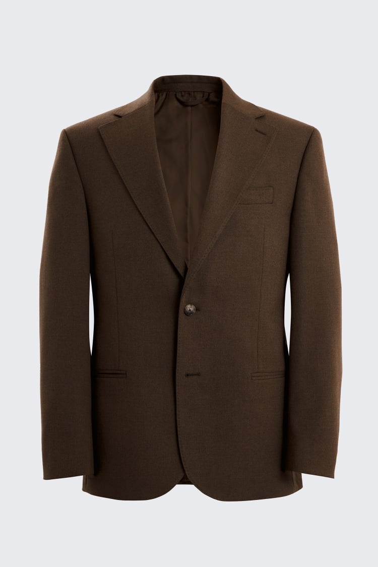Relaxed Fit Chestnut Flannel Jacket 