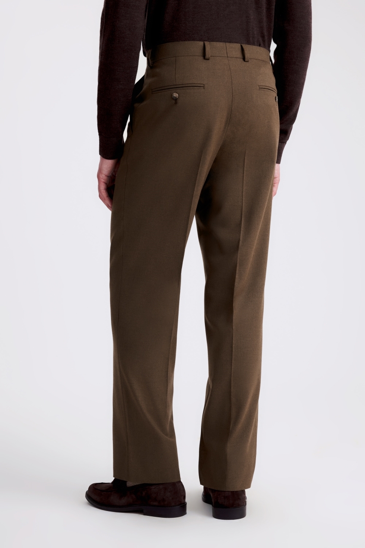 Relaxed Fit Chestnut Flannel Pants