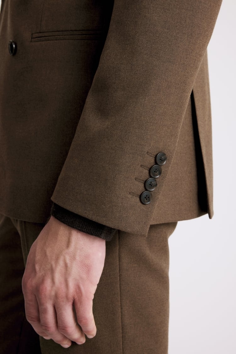 Slim Fit Chestnut Flannel Suit