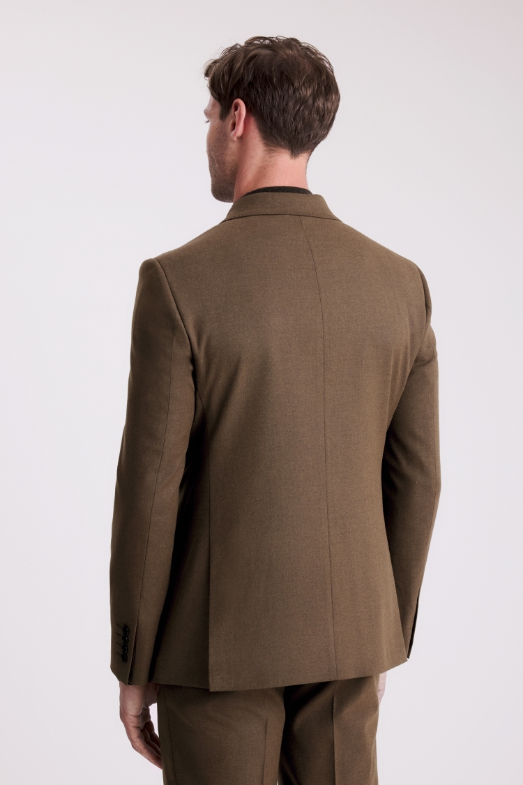 Slim Fit Chestnut Flannel Suit