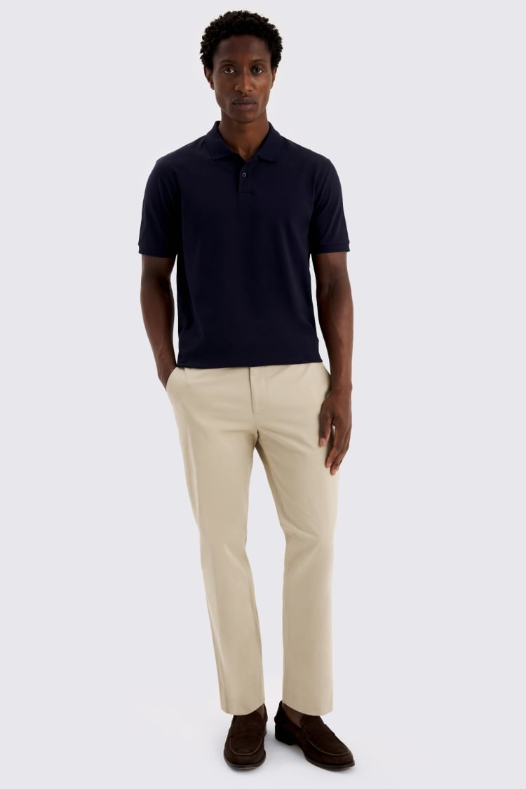 Navy Piqué Polo Shirt
