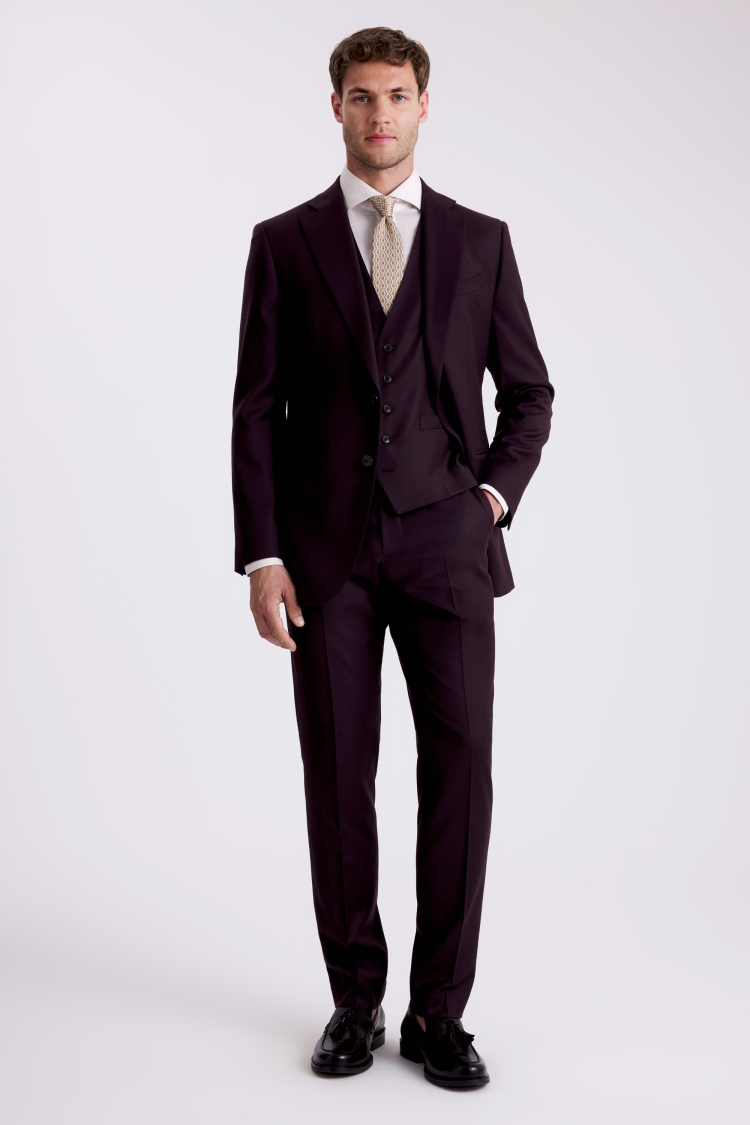 Tailored Fit Grape Performance Suit