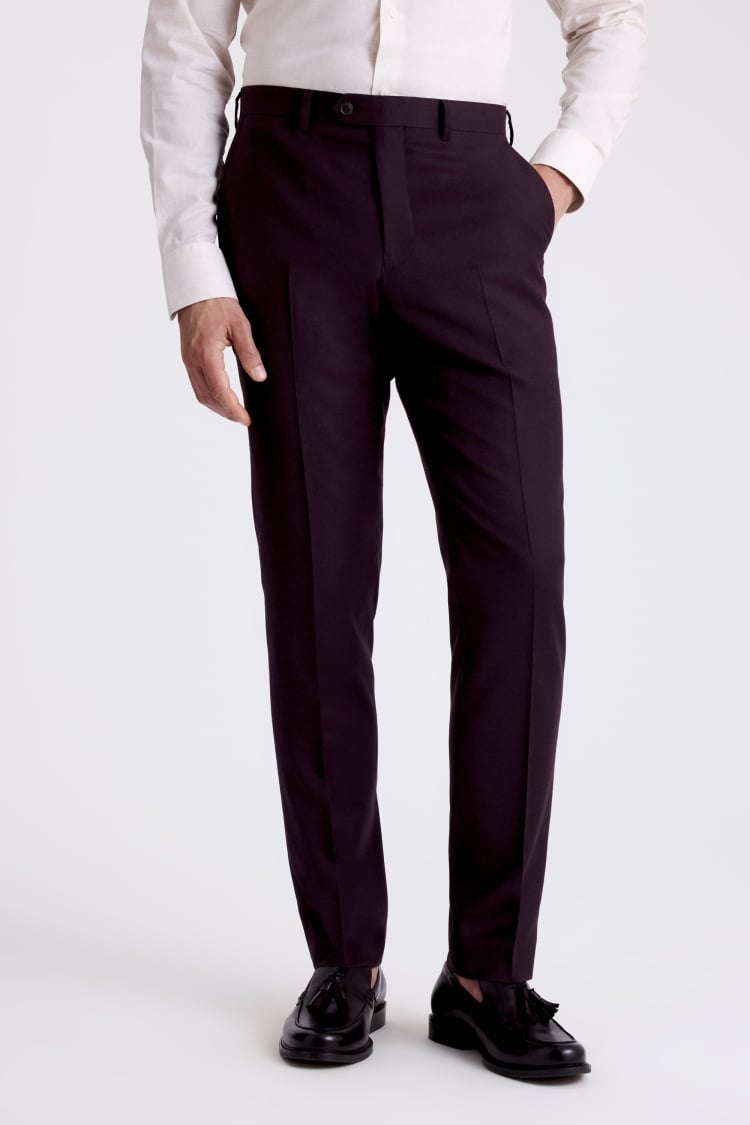 Tailored Fit Grape Performance Trousers