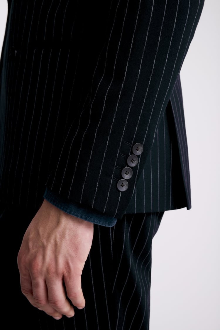 Slim Fit Navy Stripe Suit