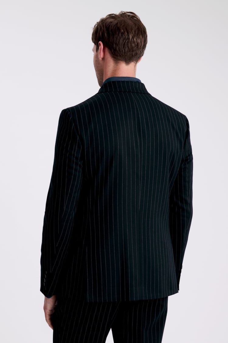 Slim Fit Navy Stripe Suit