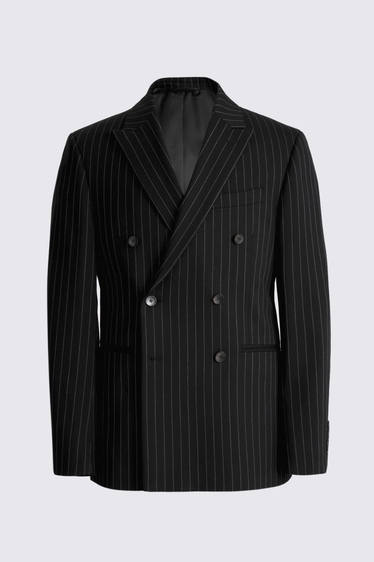Slim Fit Navy Stripe Jacket 